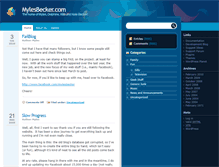 Tablet Screenshot of mylesbecker.com